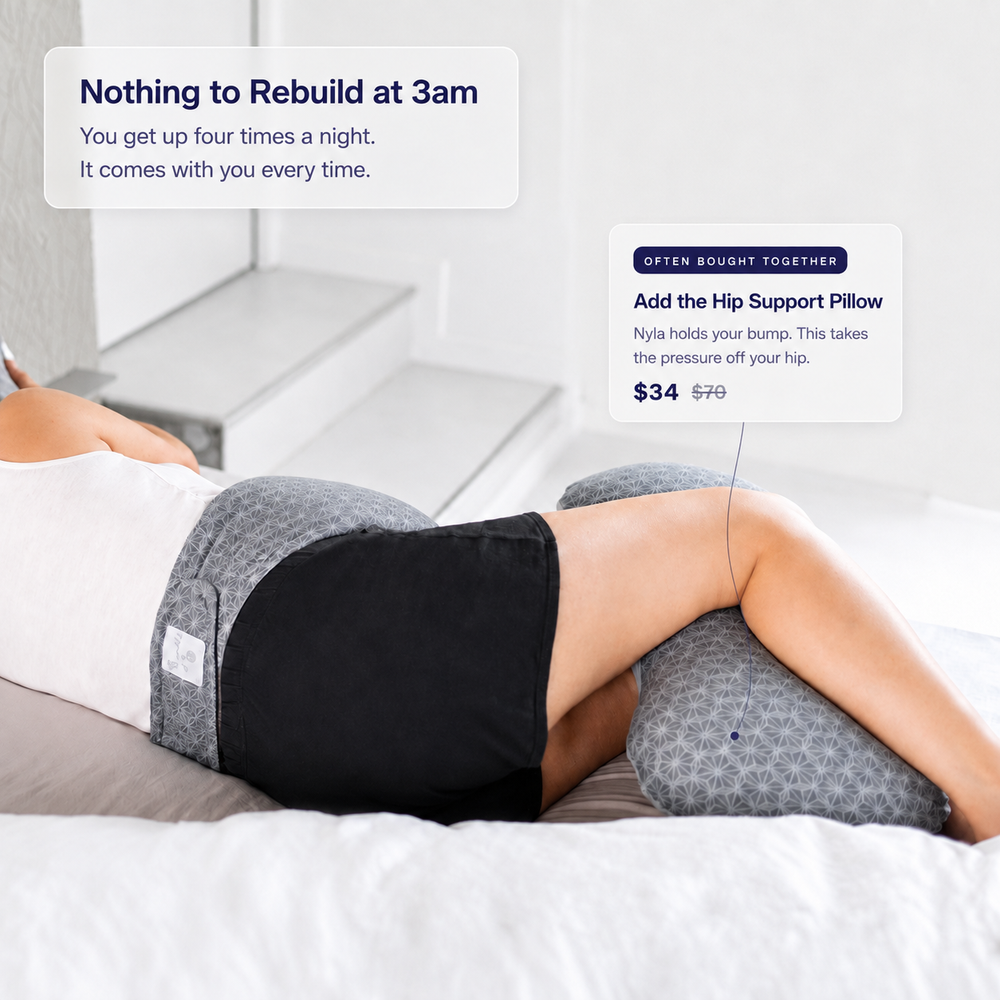 Nyla™ | Wearable Pregnancy Pillow
